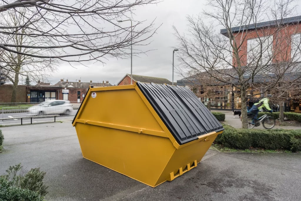 enclosed skips for residential waste disposal purposes